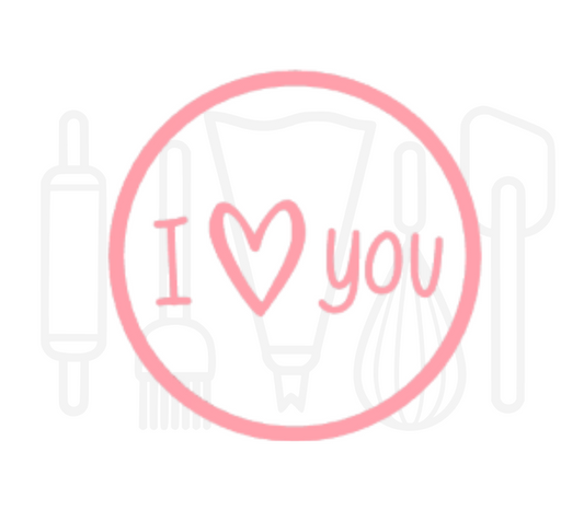 Fondant stempel I love you - 3D Geprint