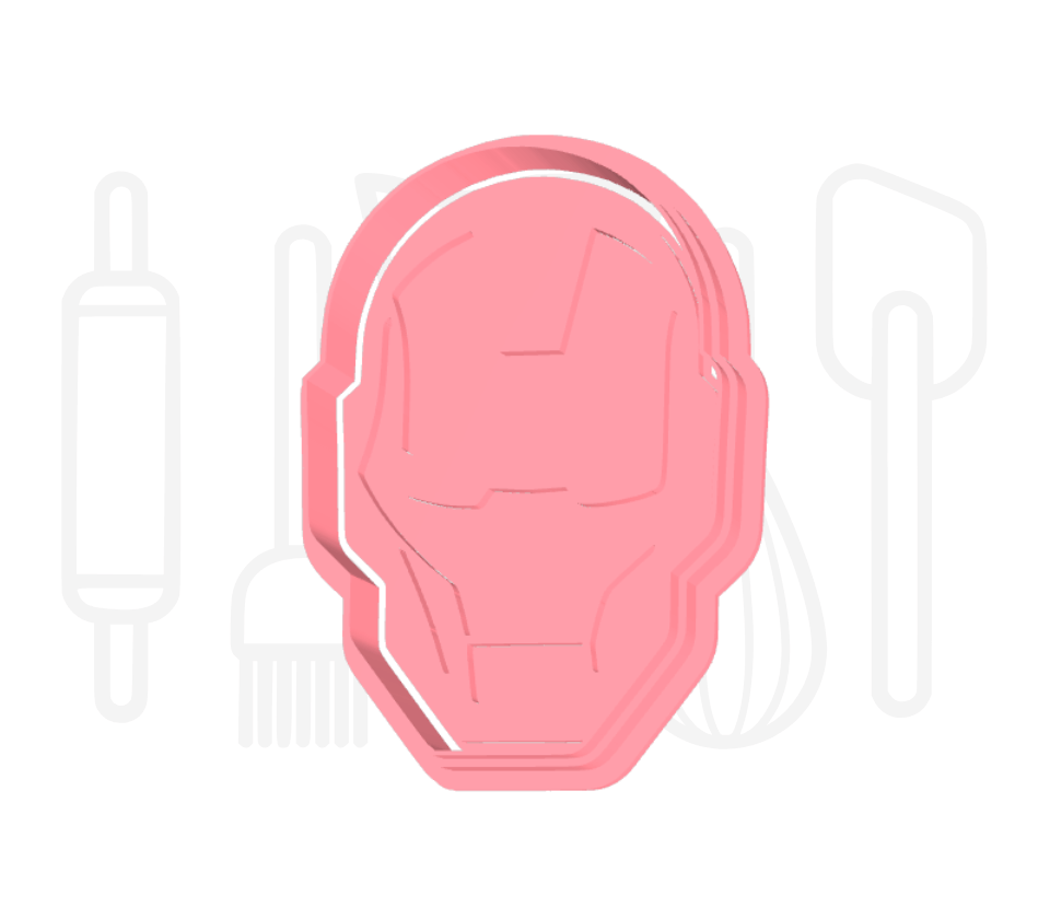 Marvels Iron Man uitsteker + stempel - 3D-geprint