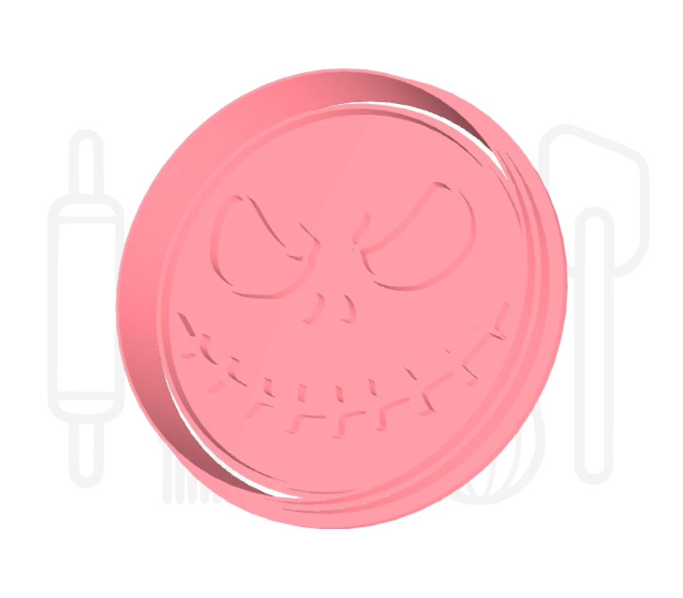 Jack-o-lantern uitsteker + stempel - 3D-geprint