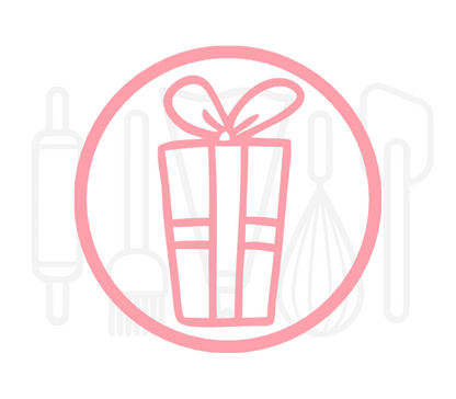 Fondant stempel Cadeau - 3D Geprint