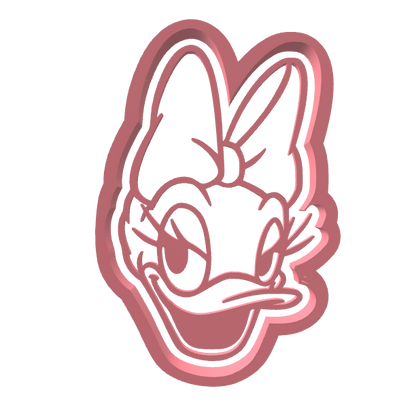 Meisjeseend uitsteker + stempel - 3D-geprint