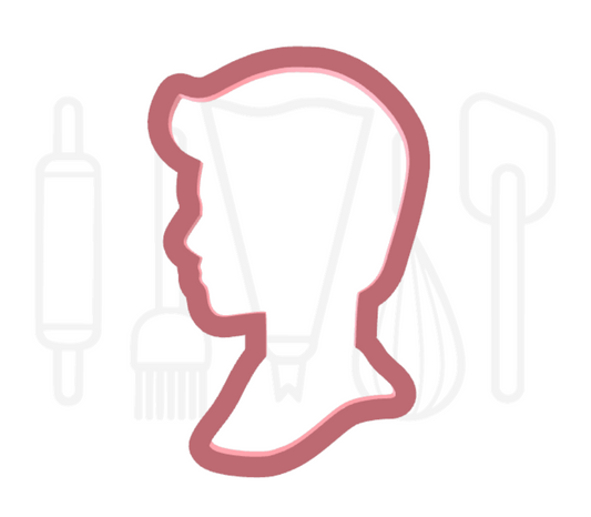 Silhouet jongen uitsteker - 3D-geprint