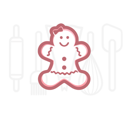 Kerst uitstekers set 5  - 3D geprint