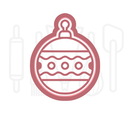 Kerstbal uitsteker + stempel - 3D-geprint