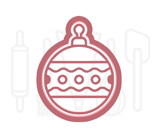 Kerstbal uitsteker + stempel - 3D-geprint