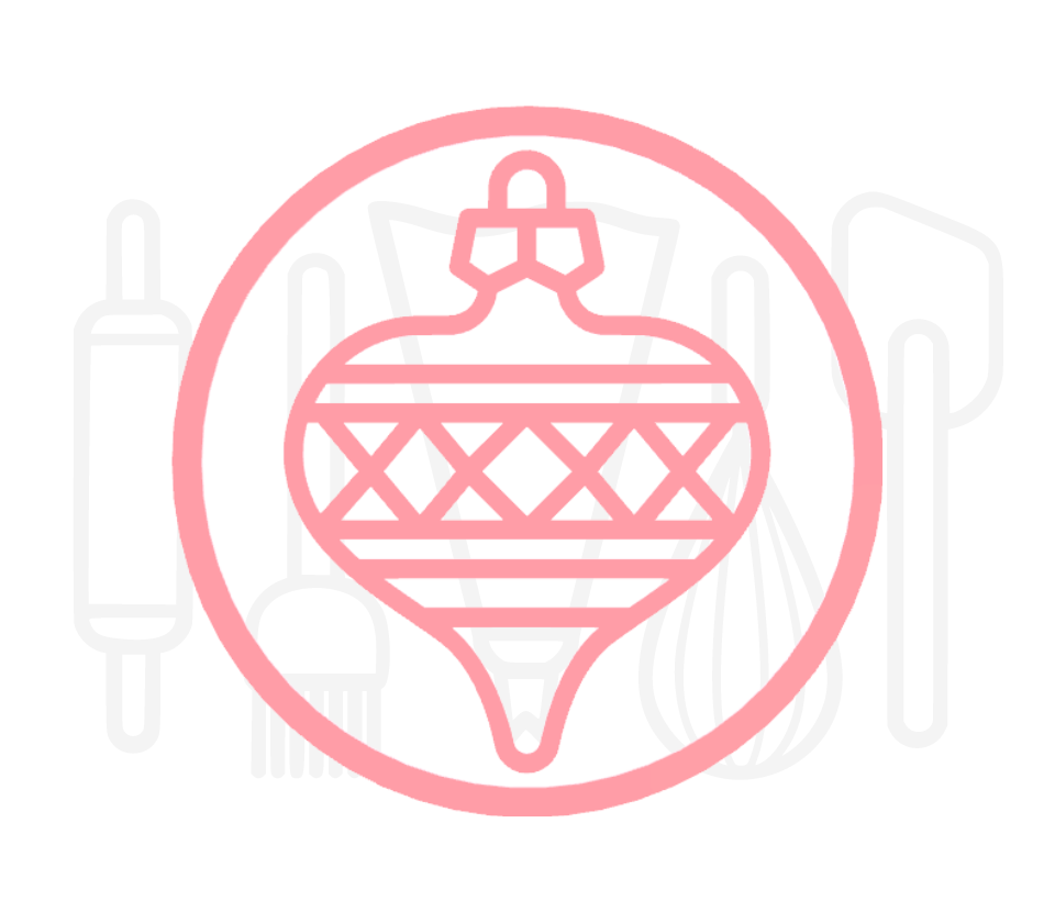 Fondant stempel Kerstbal 3 - 3D Geprint