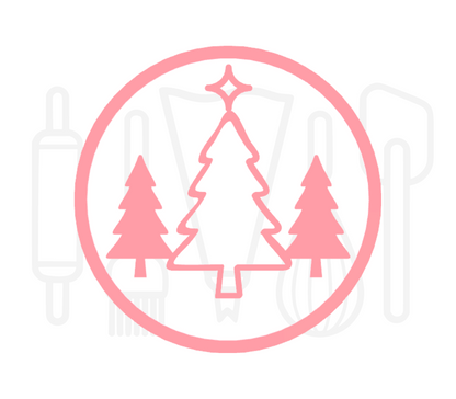 Fondant stempel Kerstbomen - 3D Geprint