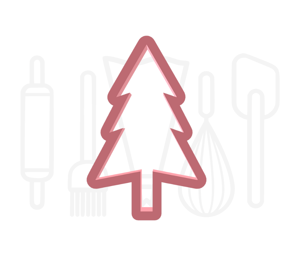 Kerstbomen uitstekers set 3 - 3D geprint