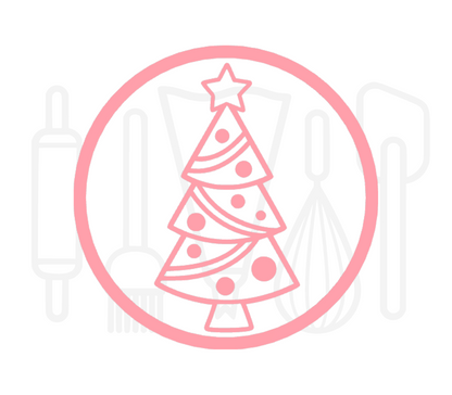 Fondant stempel Kerstboom - 3D Geprint