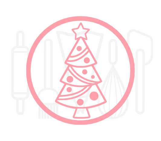 Fondant stempel Kerstboom - 3D Geprint