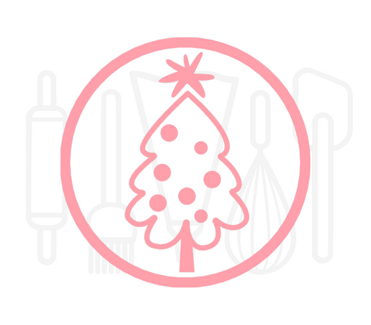 Fondant stempel Kerstboom 2 - 3D Geprint