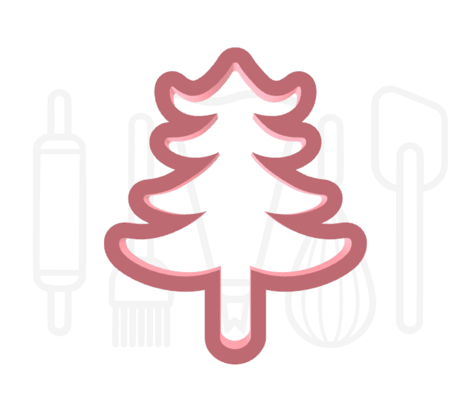 Kerstboom 3 uitsteker - 3D geprint