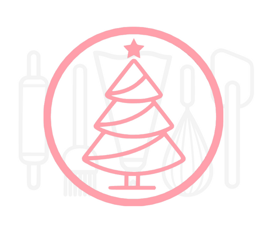 Fondant stempel Kerstboom 3 - 3D Geprint
