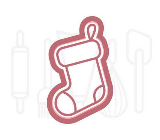 Kerstsok uitsteker + stempel - 3D-geprint
