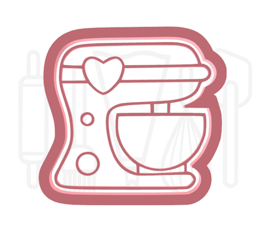 Keukenmachine uitsteker + stempel - 3D-geprint