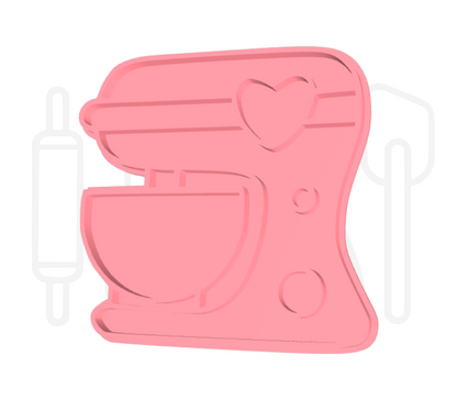 Keukenmachine uitsteker + stempel - 3D-geprint