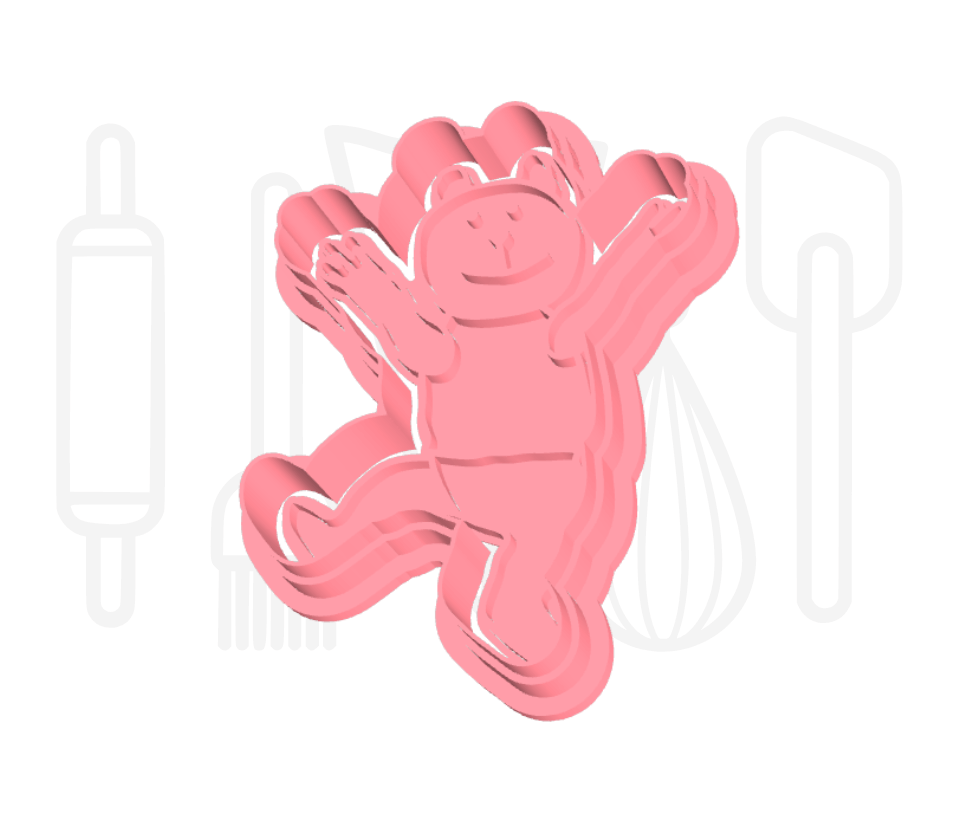 Kikker beer uitsteker + stempel - 3D-geprint