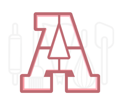 Letter A uitsteker - klassiek - 3D geprint