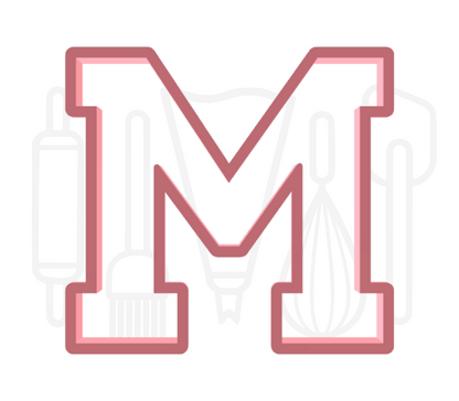 Letter M uitsteker - klassiek - 3D geprint