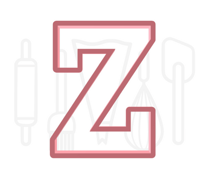 Letter Z uitsteker - klassiek - 3D geprint