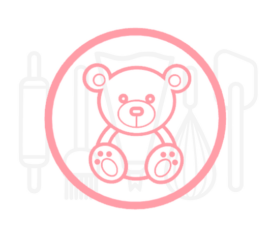 Fondant stempel Knuffelbeer - 3D Geprint