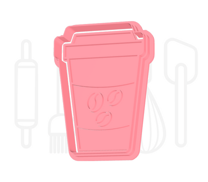Koffiebeker uitsteker + stempel - 3D-geprint
