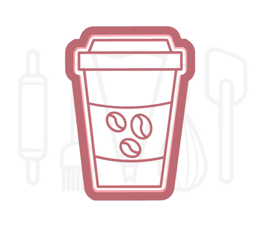 Koffiebeker uitsteker + stempel - 3D-geprint