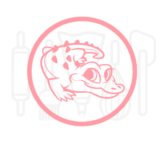 Fondant stempel Krokodil - 3D Geprint
