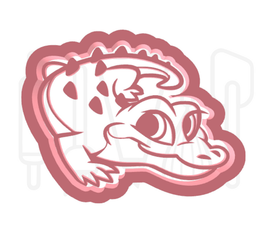 Krokodil uitsteker + stempel - 3D-geprint