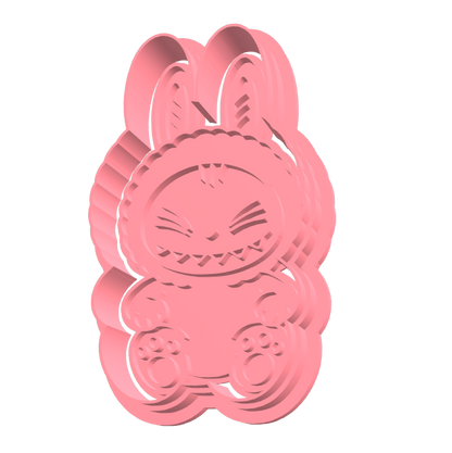 Labubu 2 uitsteker + stempel - 3D-geprint