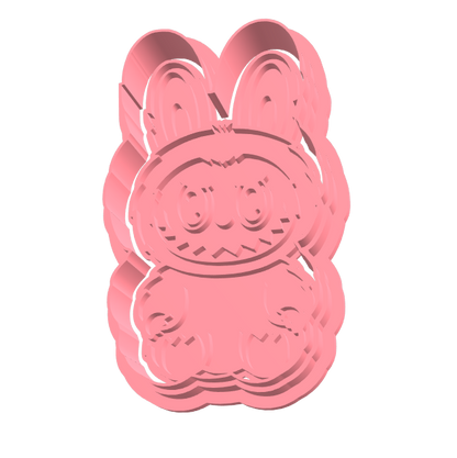 Labubu uitsteker + stempel - 3D-geprint
