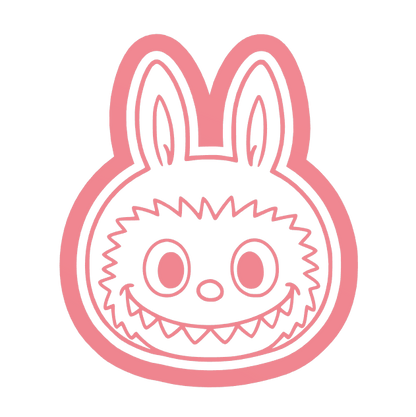 Labubu hoofd uitsteker + stempel - 3D-geprint