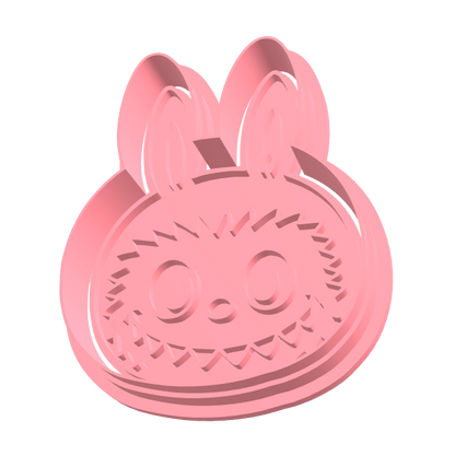 Labubu hoofd uitsteker + stempel - 3D-geprint