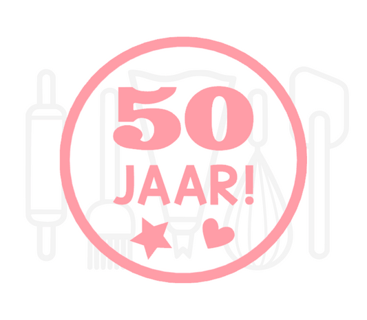 Fondant stempel Leeftijd + jaar! - 3D Geprint