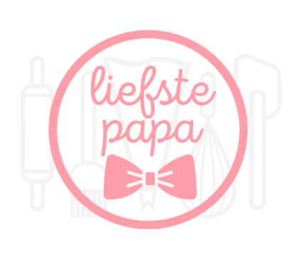 Fondant stempel Liefste papa - 3D Geprint