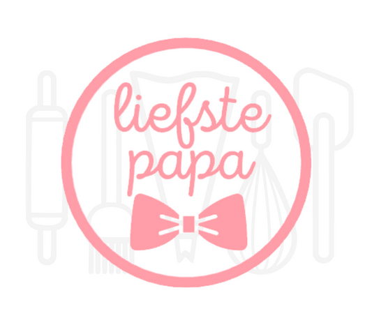Fondant stempel Liefste papa - 3D Geprint