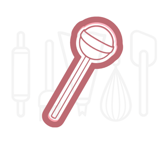 Lolly uitsteker + stempel - 3D-geprint