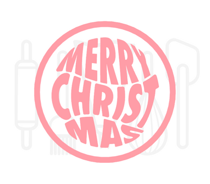 Fondant stempel Merry christmas - 3D Geprint