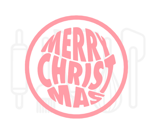 Fondant stempel Merry christmas - 3D Geprint