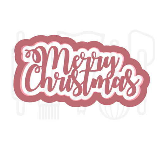 Merry christmas uitsteker + stempel - 3D-geprint