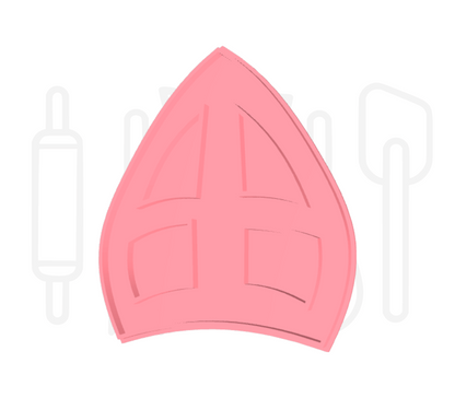 Mijter uitsteker + stempel - 3D geprint