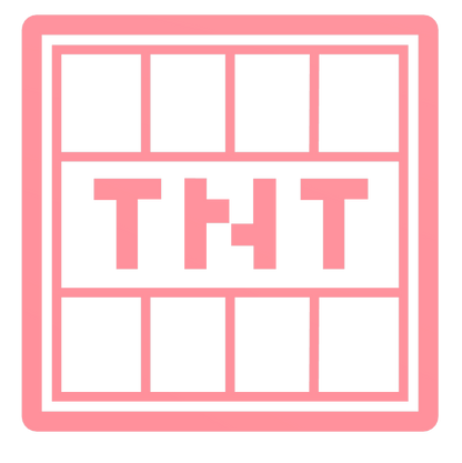 Minecraft TNT uitsteker + stempel - 3D-geprint
