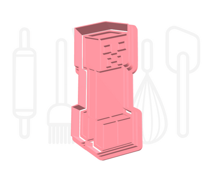 Minecraft creeper 2 uitsteker + stempel - 3D-geprint