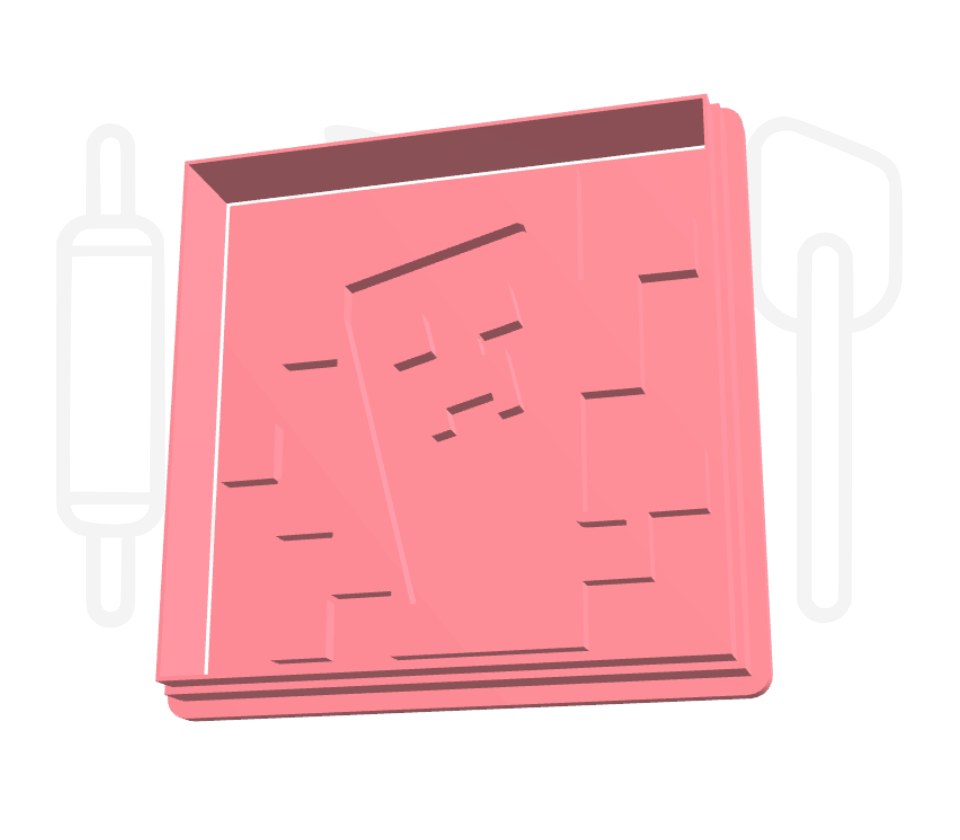 Minecraft creeper uitsteker + stempel - 3D-geprint