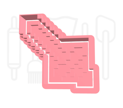 Minecraft zwaard uitsteker + stempel - 3D-geprint