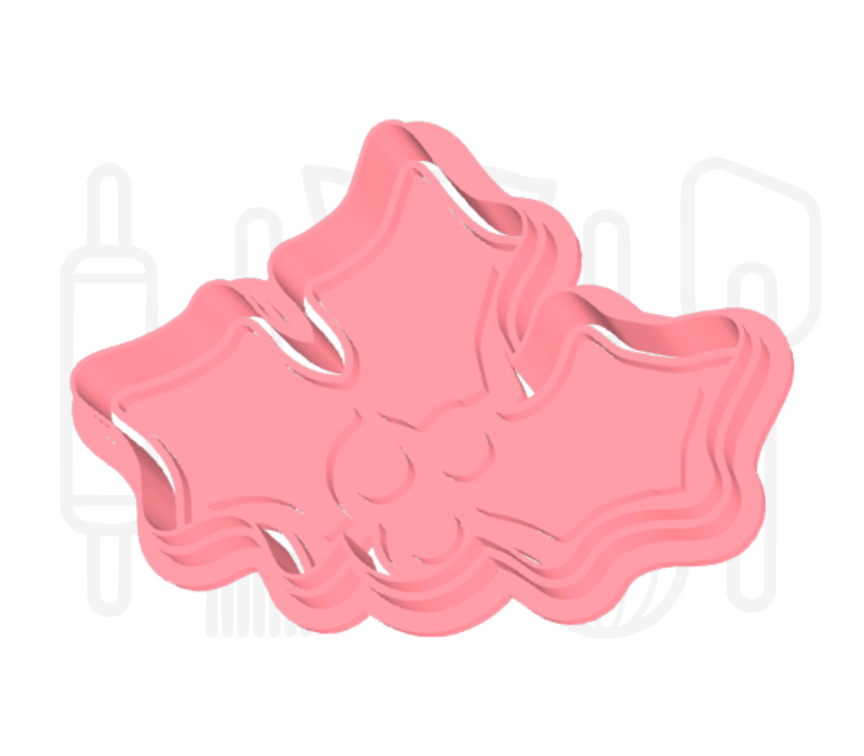 Hulstblaadjes uitsteker + stempel - 3D-geprint