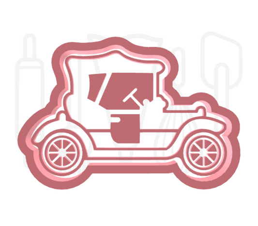 Oldtimer uitsteker + stempel - 3D-geprint