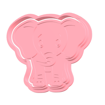 Olifant uitsteker + stempel - 3D-geprint