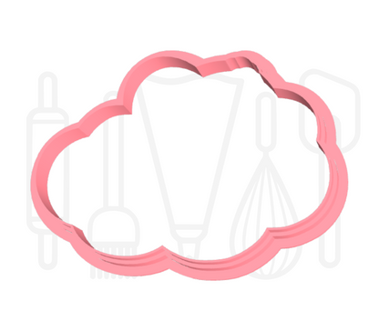Olifant op wolk uitsteker + stempel - 3D-geprint