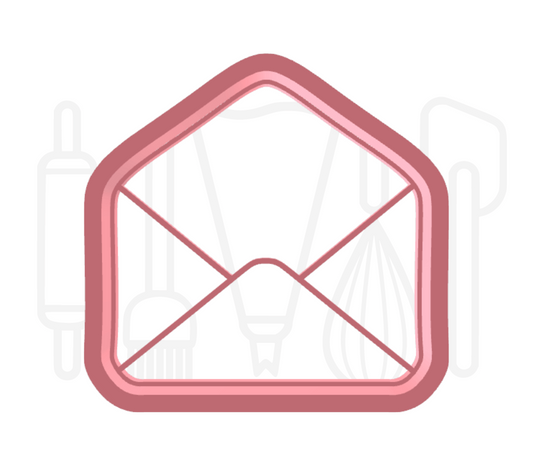 Open envelop uitsteker + stempel - 3D geprint